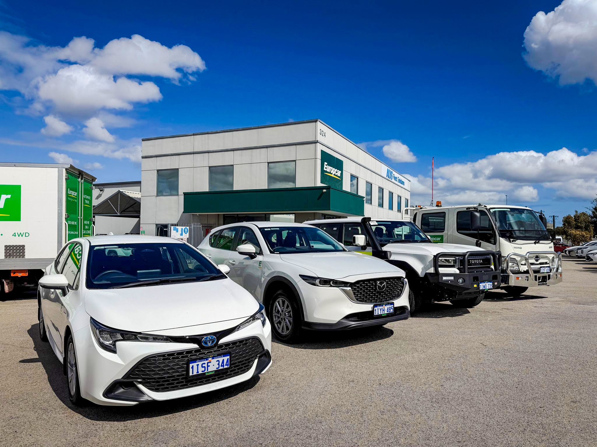 AUS Fleet Solutions Europcar Bassendean Head Quarters Car Lineup